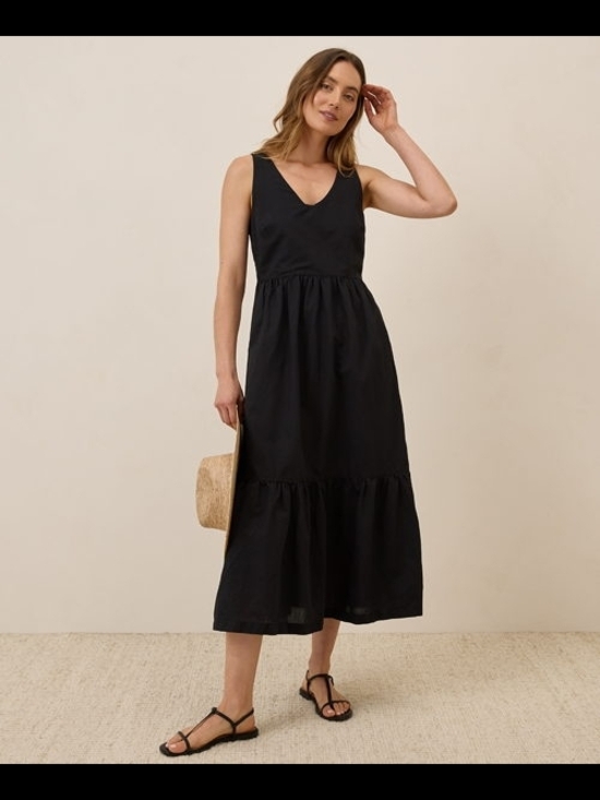 Pact Organic Dresses & Skirts - Pact Canopy V-Neck Cotton Midi Dress XL